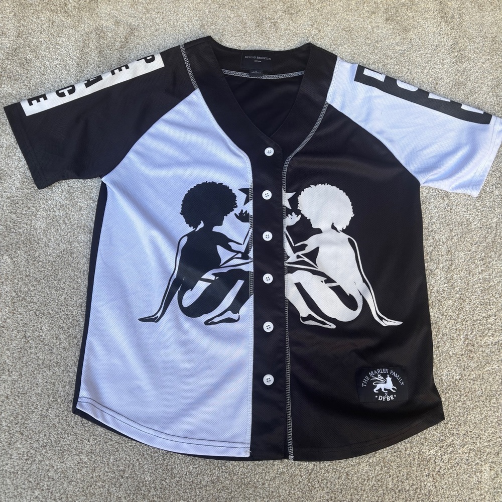 Defend Brooklyn Love/Peace Jersey The Marley Family Size Small